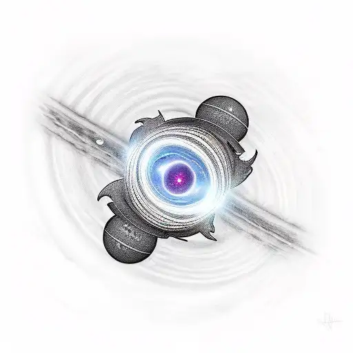 Cyberpunk Inside Astronomical Black Hole