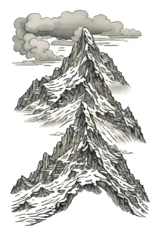 Snowy Mountain Peak