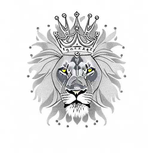 Lion Wearing A Crown