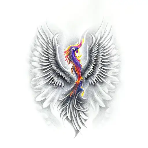 Phoenix Rising From Semi Colon