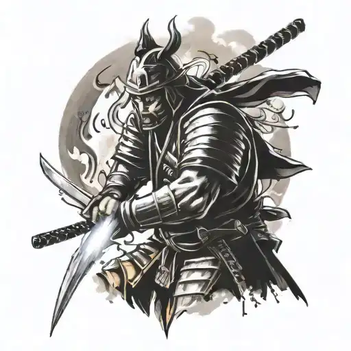 Lighting And Samurai Warrior