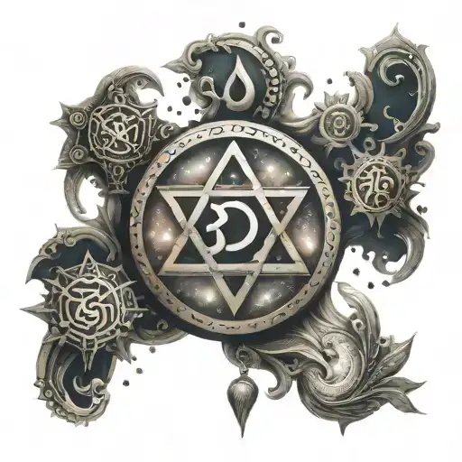 Hinduism Symbol About Spirituality And The Universe