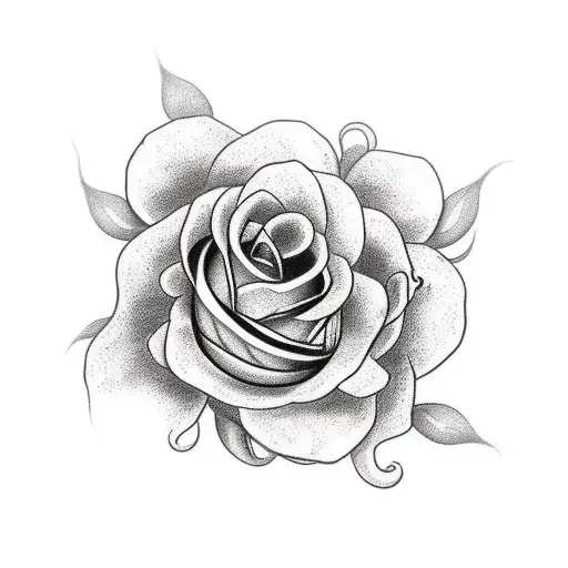 Half Sleeve Of A Snake Wrapped Around Flowers