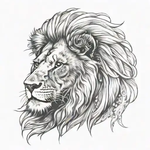 Lion Wearing