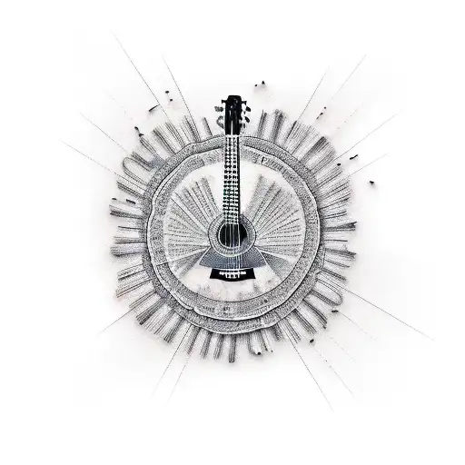 Acoustic Guitar Made Of Birds