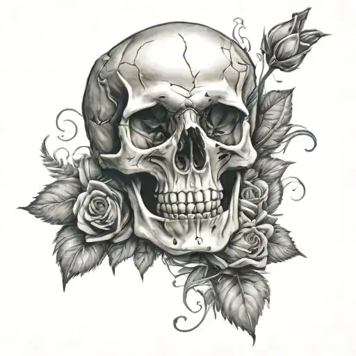 Skull And Roses