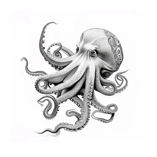 8 Shaped Like An Octopus Purple Ominous