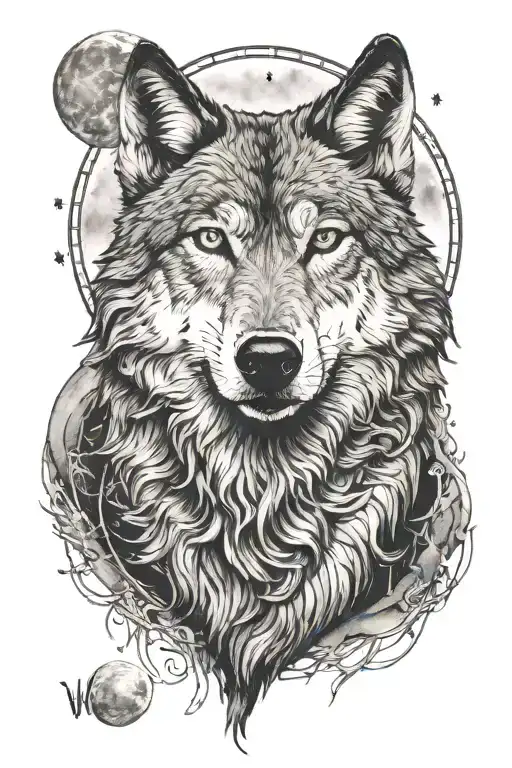 Wolf Howling At The Moon