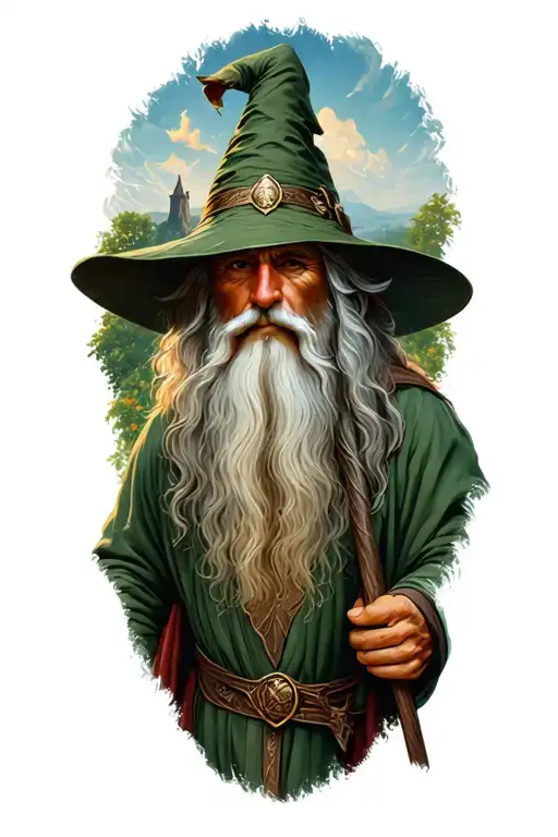 Gandalf Arriving In The Shire