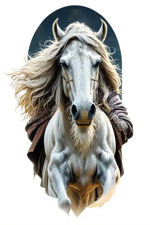 Gandalf The Grey Riding Shadowfax