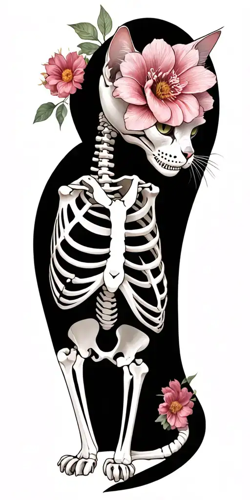The Cat Skeleton Through Which Flowers Mean Death Grow