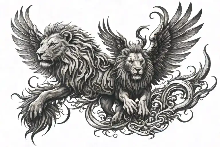 Bloody Lion And Phoenix