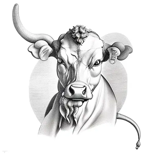 Michelangelo On A Cow