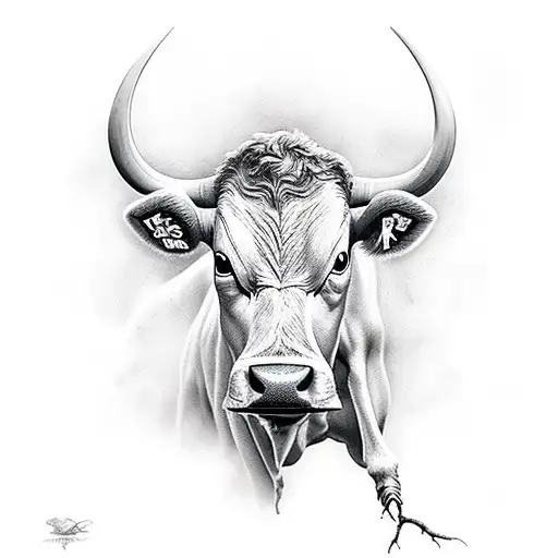 Michel Angelo On A Cow