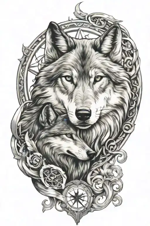Wolf And Triskelion