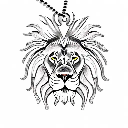 Lion With Semicolon Necklace