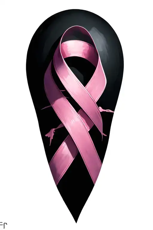 Fuck Cancer Ribbon Wrapped