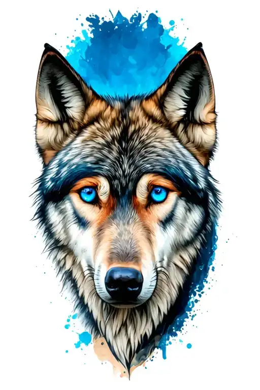 Wolf Blue Eyes