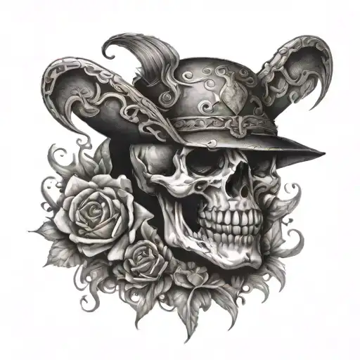Harley Skull Mexican Style