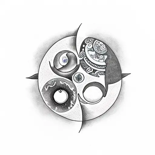 Yin And Yang Moon