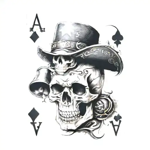 Skull And Ace Of Spades