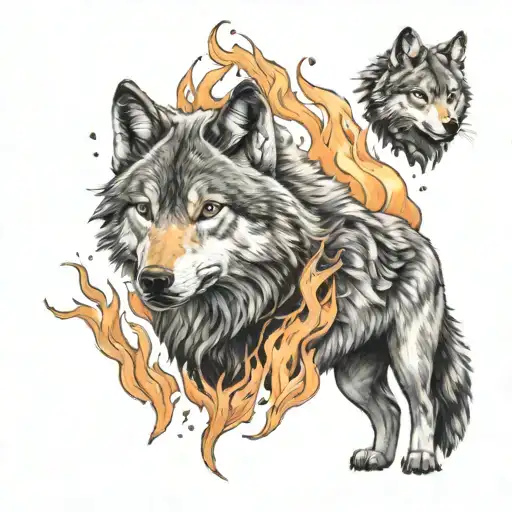 Wolf On Fire