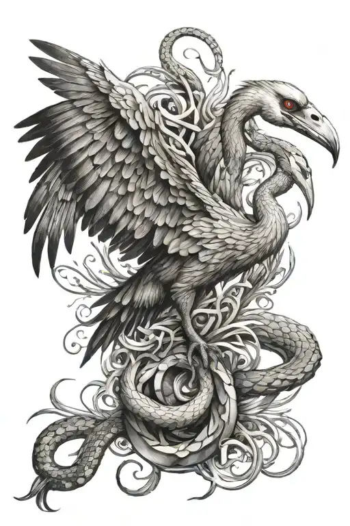 Crane And Snake Wrapping