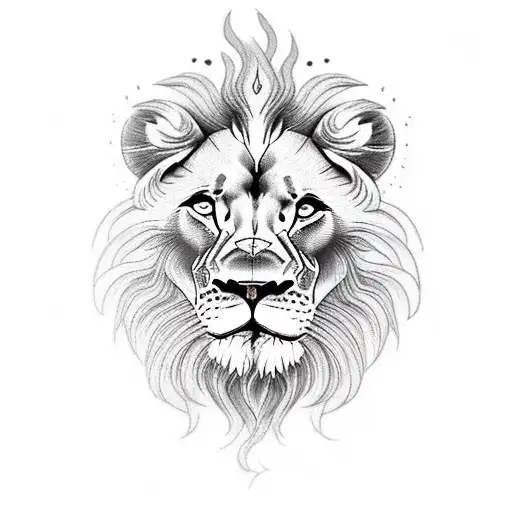 Lion In The Fire