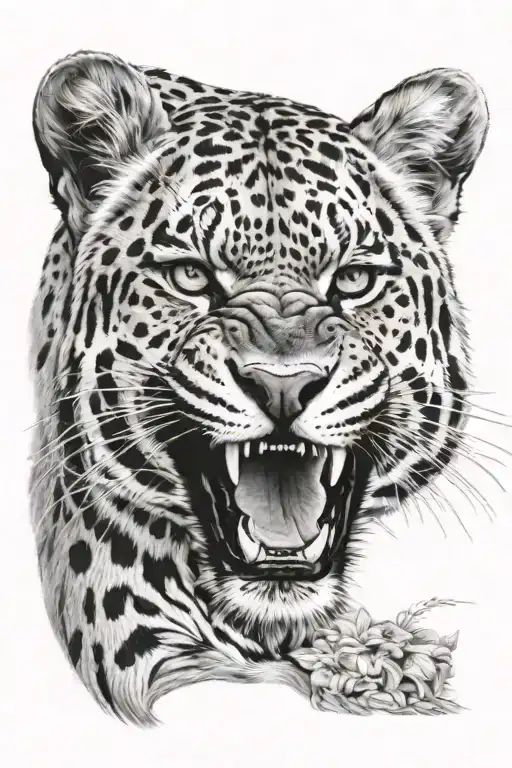 Leopard And Tiger Face