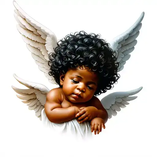 Afro Cherub Baby Angel