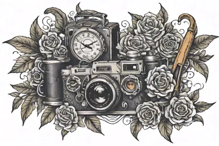 Love To Travel Tattoo Realistic 4K