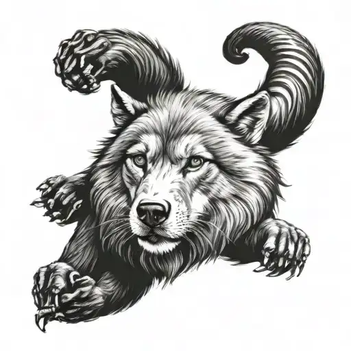 Wolf And Monkey On Top