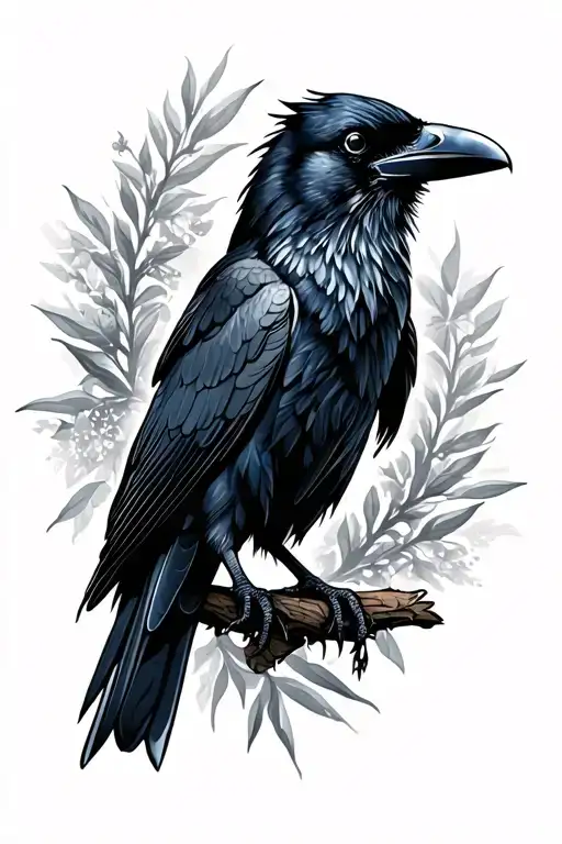 Raven Perched