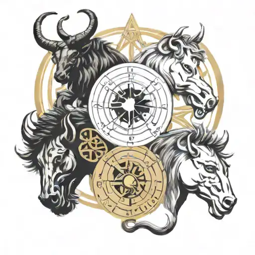 4 Zodiac Signs Logo