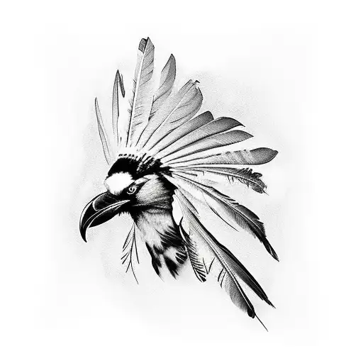 Native American Style Raven