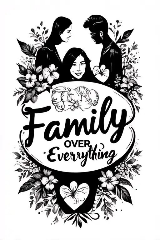 Family Over Everything Words
