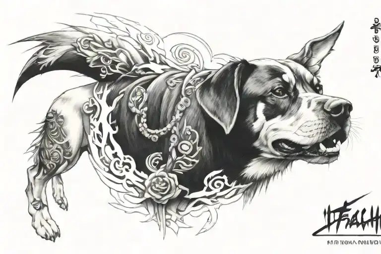 Itachi Uchiya Tattoo Mix Dog