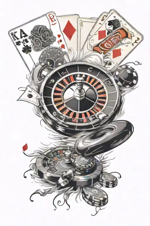 Roulette Wheel With Cards