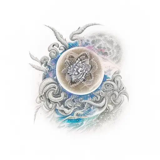 Combination Between The Universe And Nature