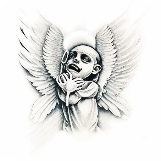 Guardian Angel Michael In Full Amour With No Face