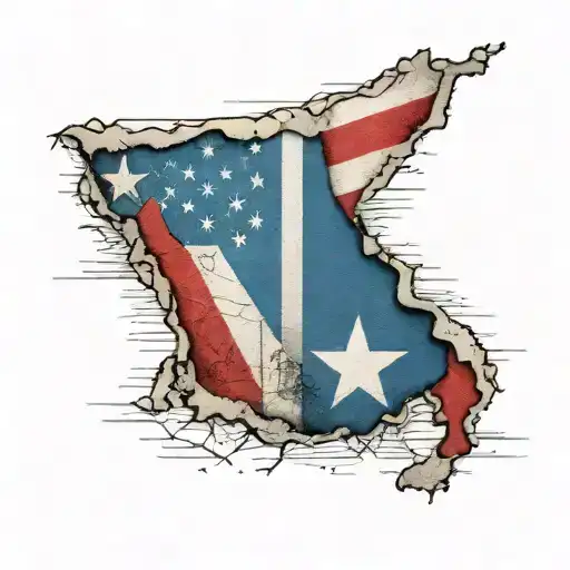 Cuban Map And Flag Related To American Flag And Florida Map In