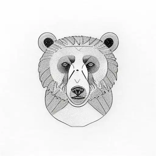 A Bear Chest Tattoo Piece