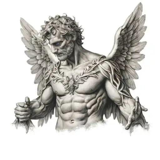 Man Angel With Wings