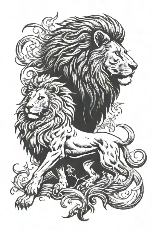 Lion And Phoenix