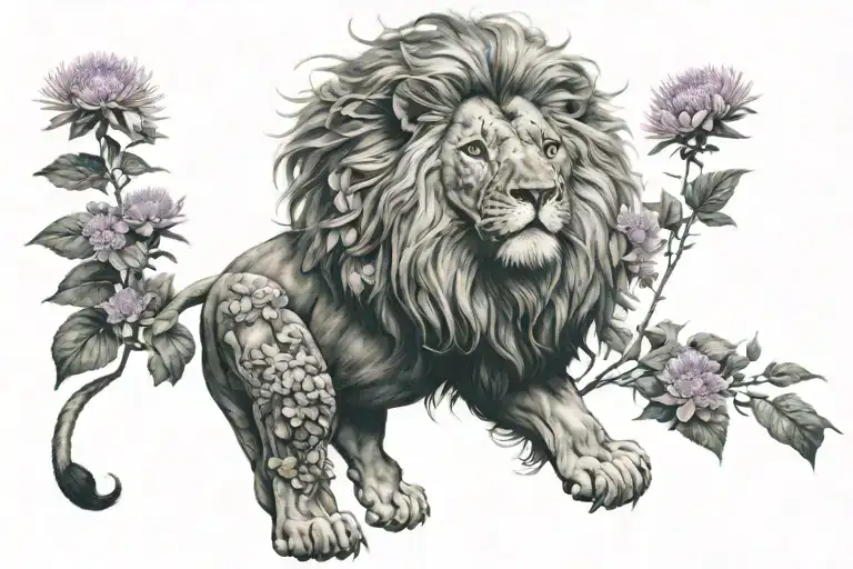 Lion Aster Flower Blooming Scale Balanced