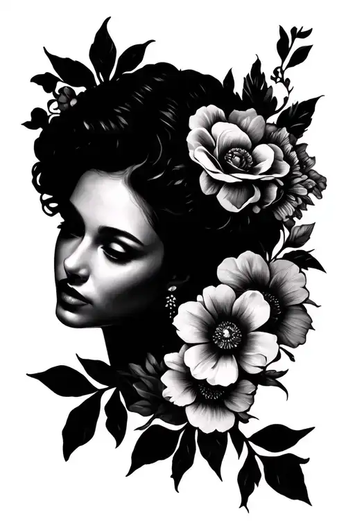 Floral Lady Profile