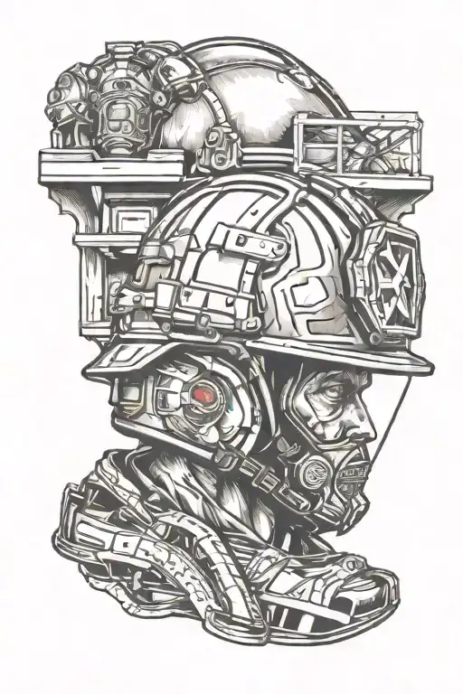 Footballer Trades His Football For A Firefighter's Helmet