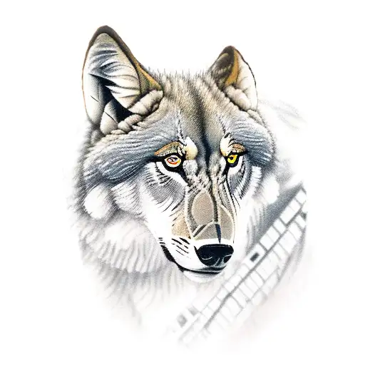 A Female Soldier With A Lioness Head Leading An Army Of Wolves