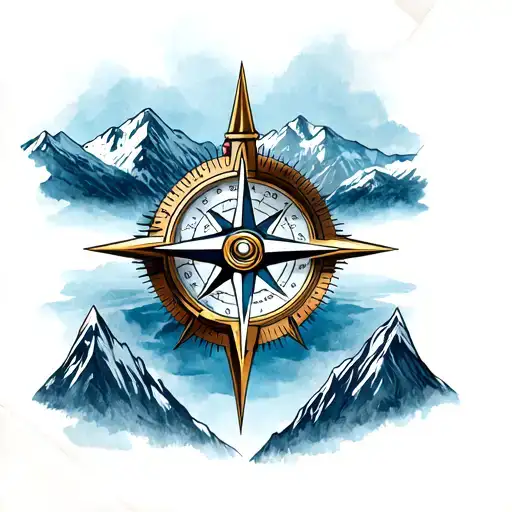 Mountains Compass