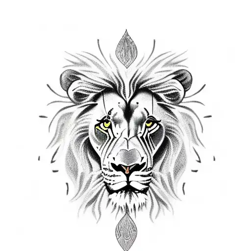 Lion With Scar Faith Over Fear